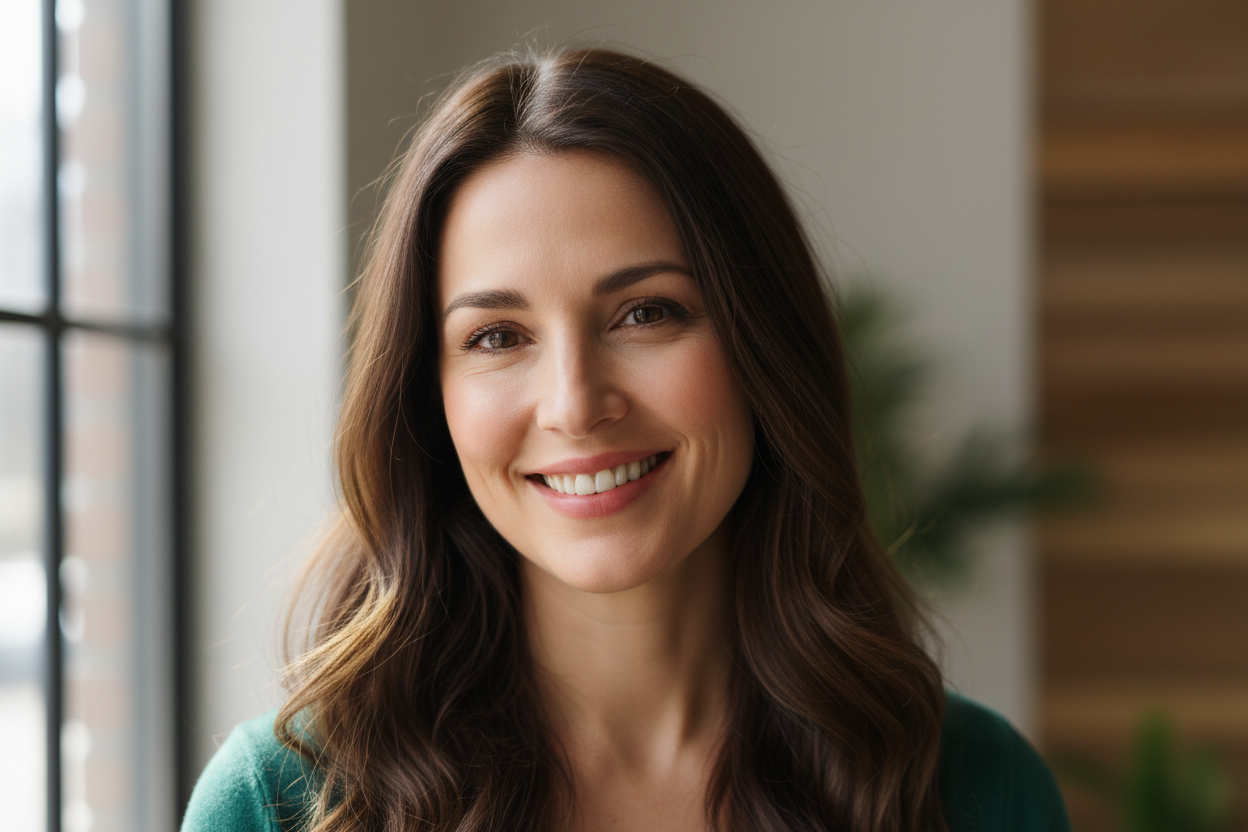 40 year old brunette woman